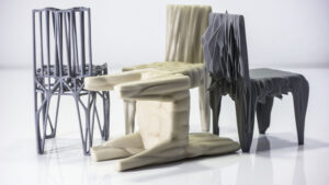 3d-gedruckte Stühle